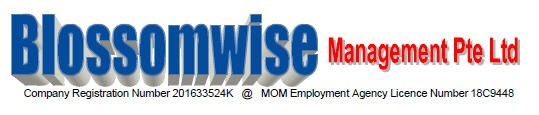 Maid agency: Blossomwise Management Pte. Ltd.